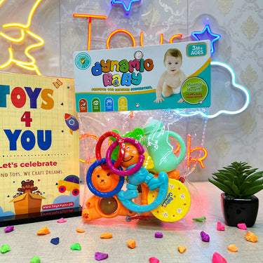 5 PCS - CUTE BABY RATTLE SET